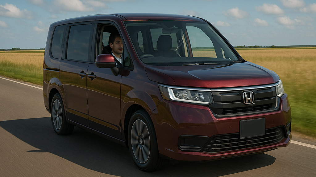 Honda Stepwgn Spada шестое поколение, спортивный минивэн M-класса с динамичным дизайном, 2022 год